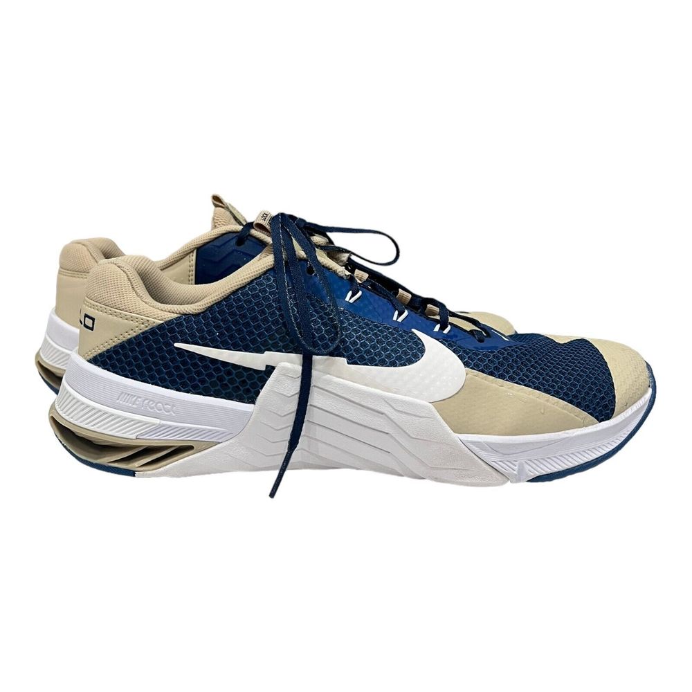 Nike Metcon 7 Training Shoes Mens Size 11.5 11 1/2 Blue Beige Sneaker DJ7031-991